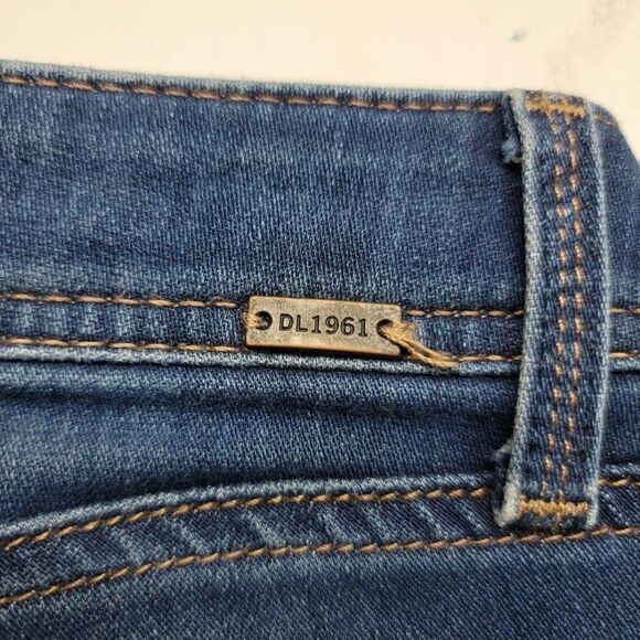 DL1961 Emma Skinny Jeans Women's Size 25 Medium Wash Blue Stretch 28X28 - Picture 12 of 14